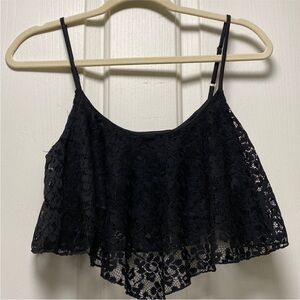 KIRA Black Lace Top Sz Small
